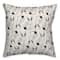 Black & White Spotted Bunny Pattern Throw Pillow